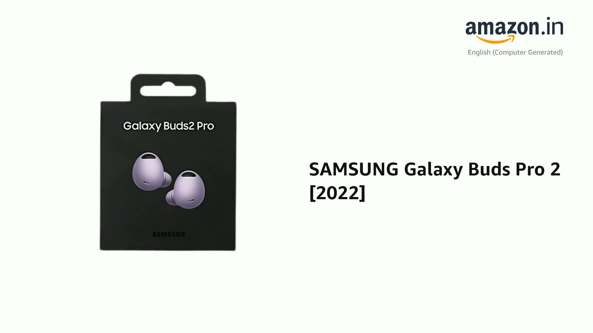 SAMSUNG Galaxy Buds Pro 2 [2022] (SM-R510NLVALTA) - (Violet